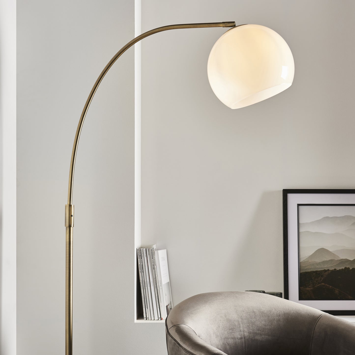 Otto Floor Lamp Antique Brass