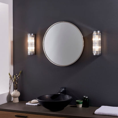 Shimmer 2 Light Polished Chrome & Crystal Wall Light