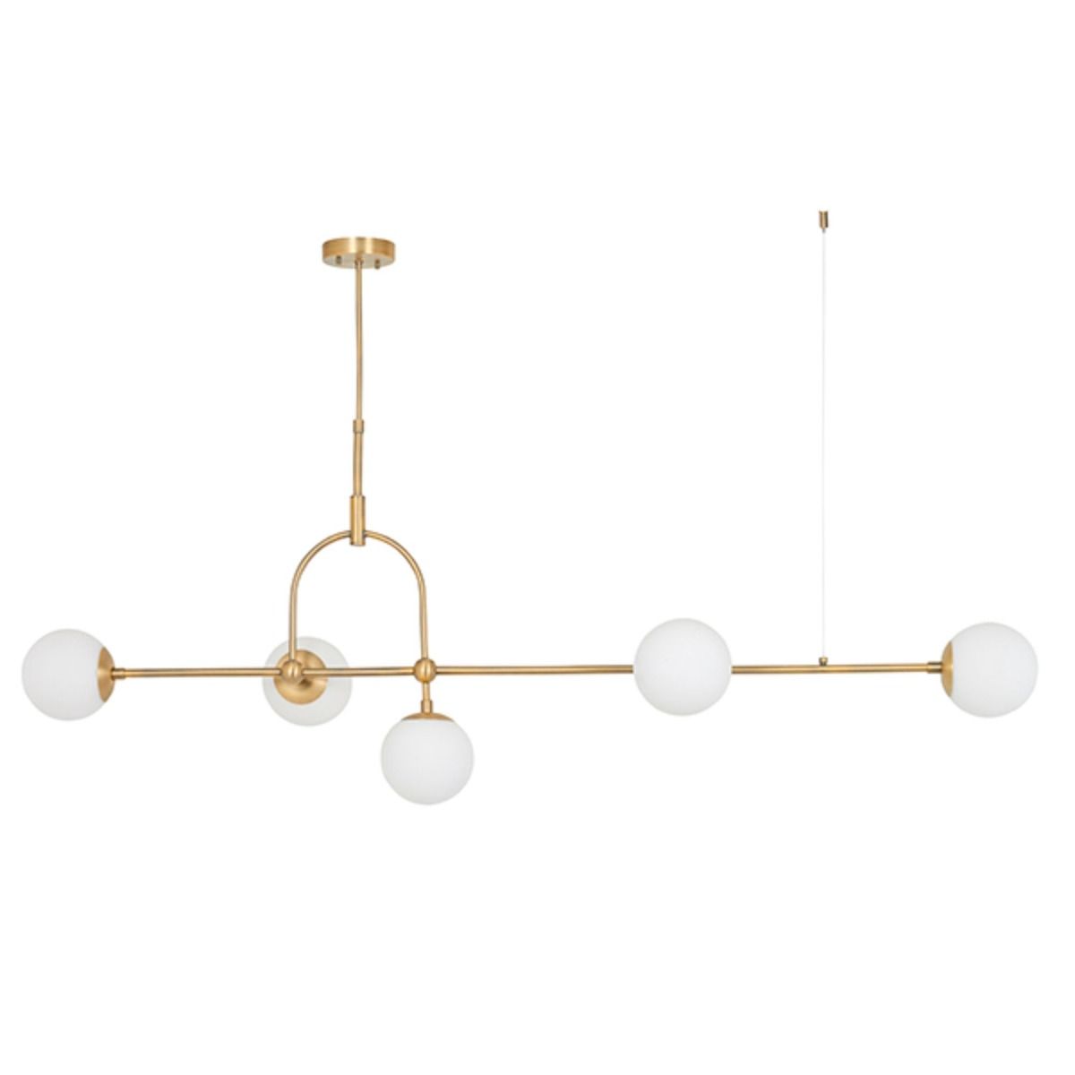 Pilar 5 Light Brass Ceiling Light