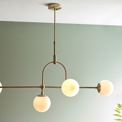 Pilar 5 Light Brass Ceiling Light