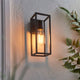 Herbert 1 Light Black IP44 Wall Light