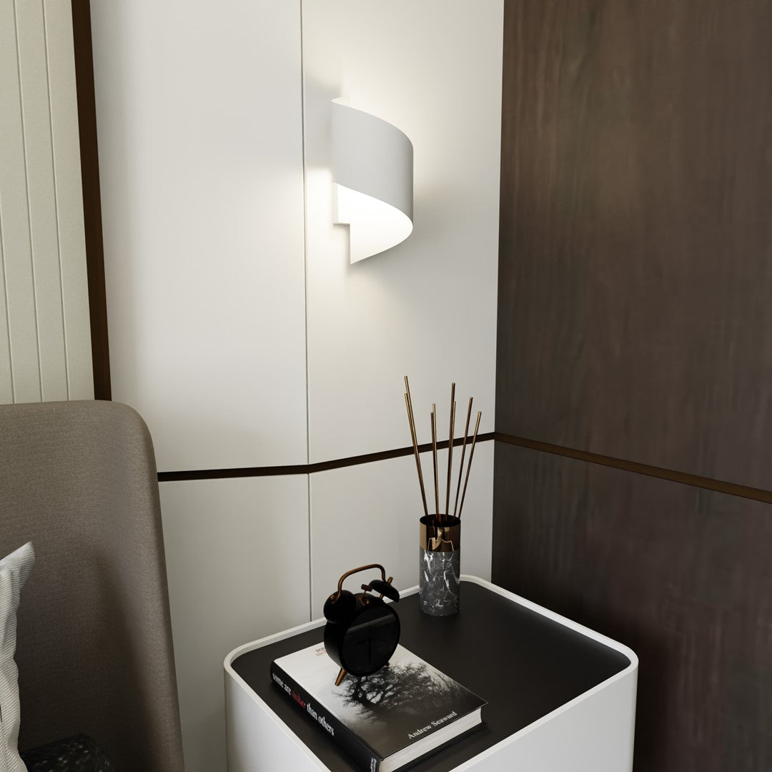 Spiner Wall Light White
