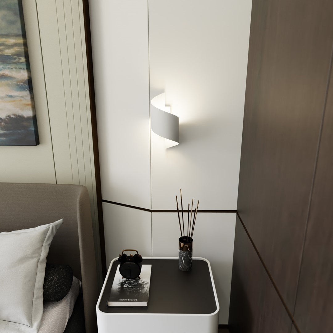 Spiner Wall Light White