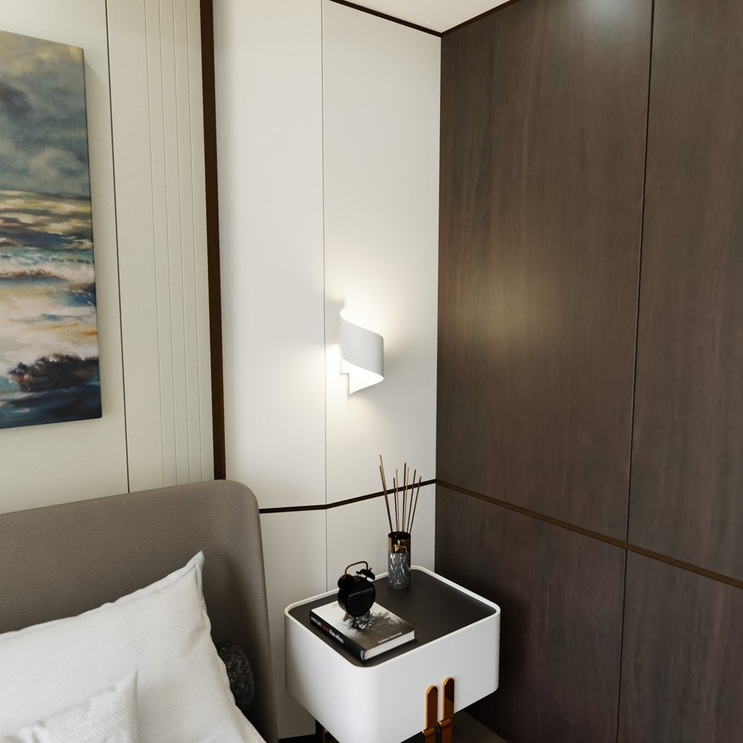 Spiner Wall Light White