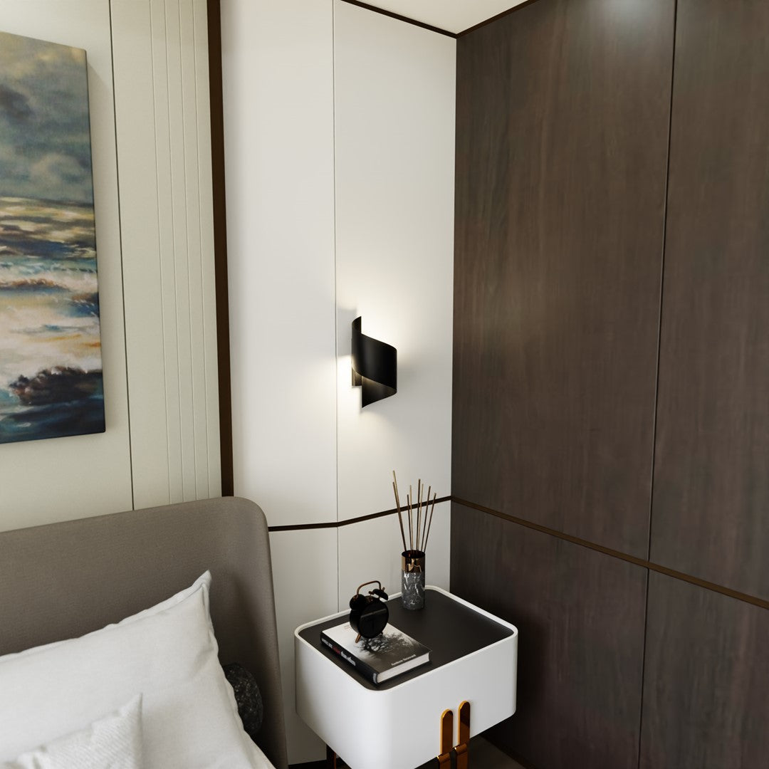 Spiner Wall Light Black