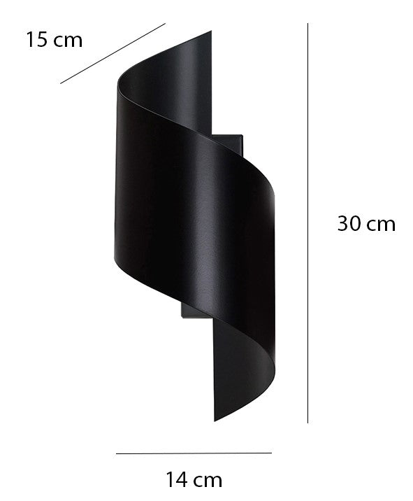 Spiner Wall Light Black