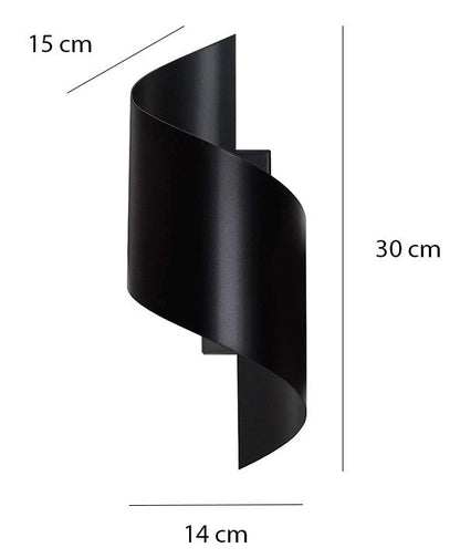 Spiner Wall Light Black