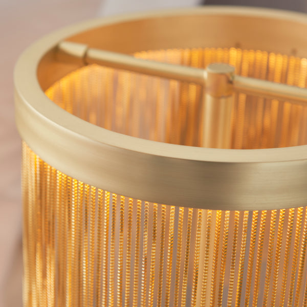 Zelma LED Satin Brass Table Lamp