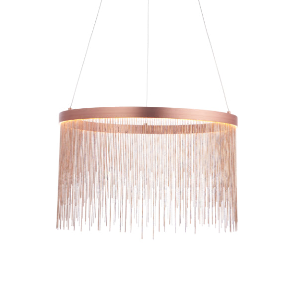 Zelma LED Brushed Copper Ceiling Pendant