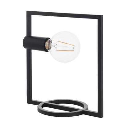 Shape 1 Light Black Rectangle Table Lamp