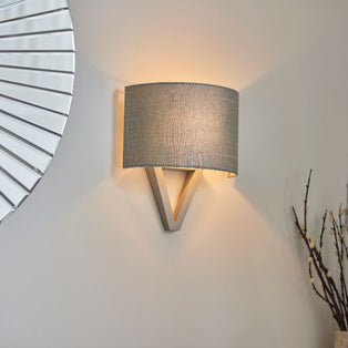 Kaden Grey Wood Wall Light