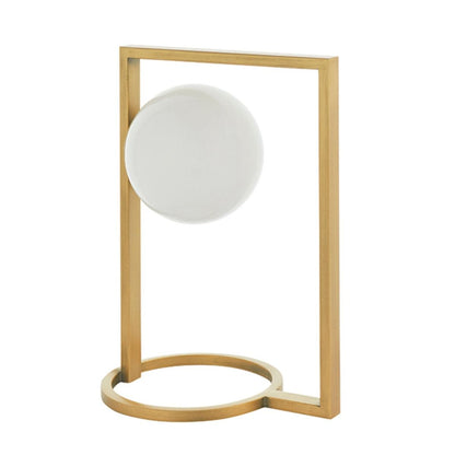 Leyre Brushed Gold and Opal Table Lamp