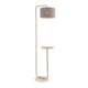 Nahia Champagne Floor Lamp with Table