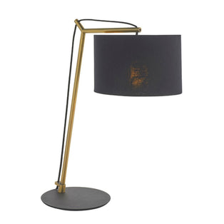 Zaira Brass and Black Desk Table Lamp