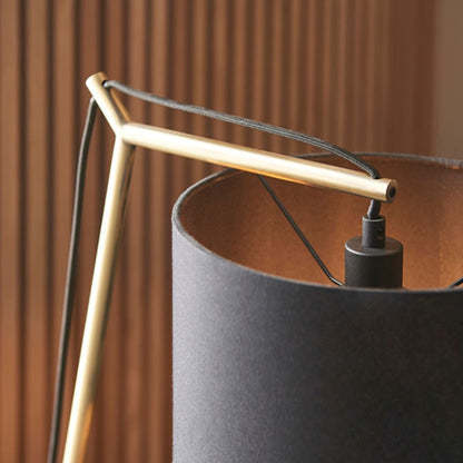 Zaira Brass and Black Desk Table Lamp