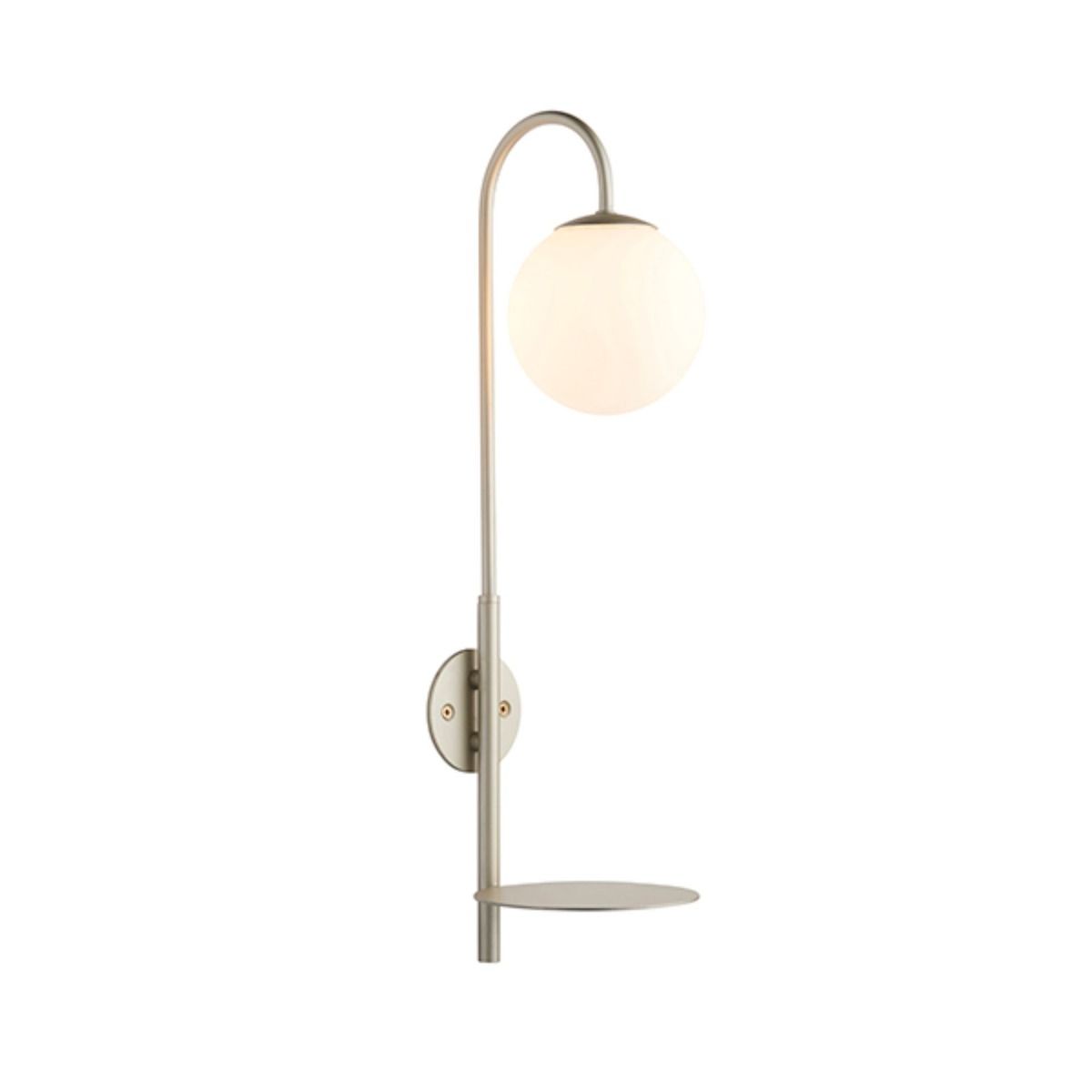 Zaira Chrome Wall Light with Shelf