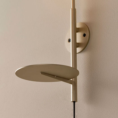 Zaira Chrome Wall Light with Shelf