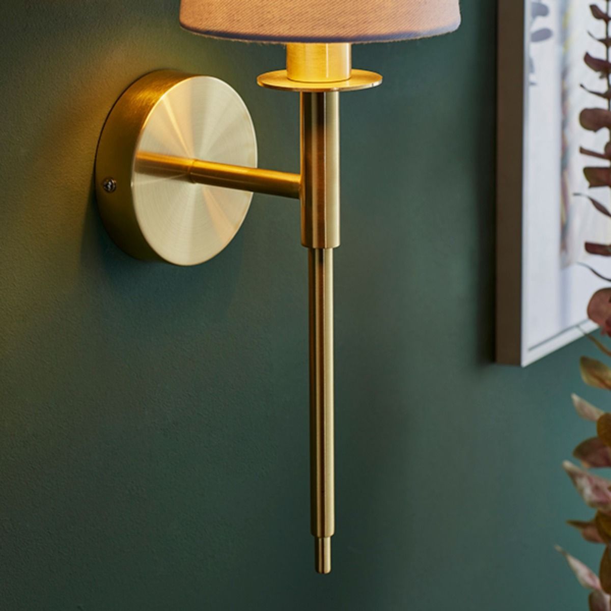 Carlota Brass and White Wall Bracket