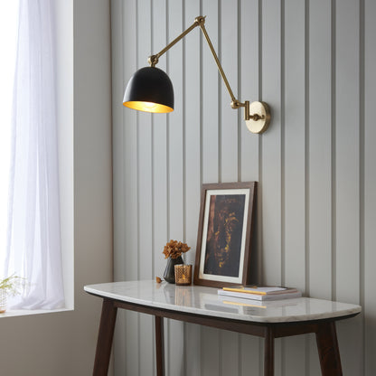 Lehal Swing Arm Wall Light Brass
