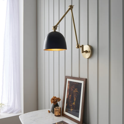 Lehal Swing Arm Wall Light Brass