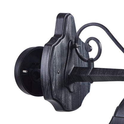 Navedo Black Outdoor Wall Light Downwards