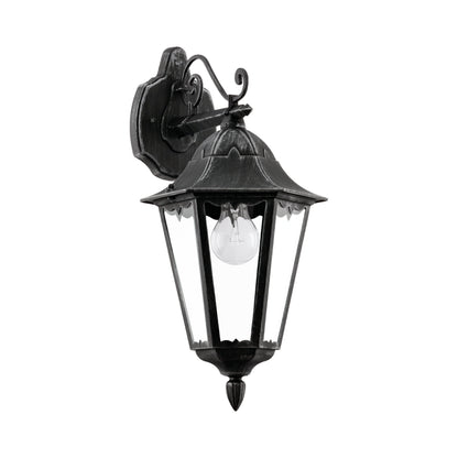 Navedo Black Outdoor Wall Light Downwards
