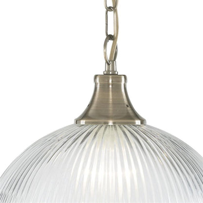 American Diner Ceiling Light Antique Brass