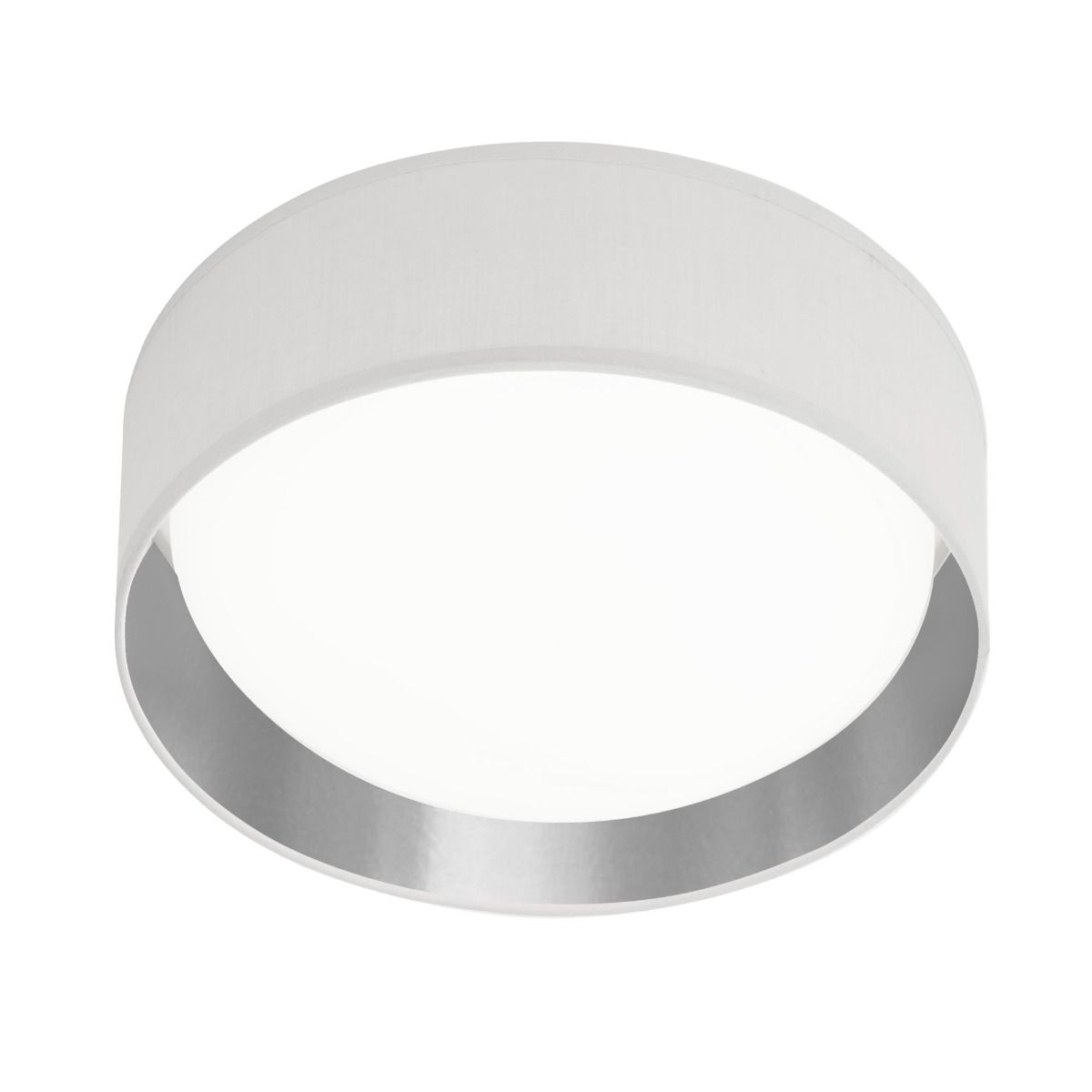 Gianna LED Warm White Flush Ceiling Light with Silver Lining