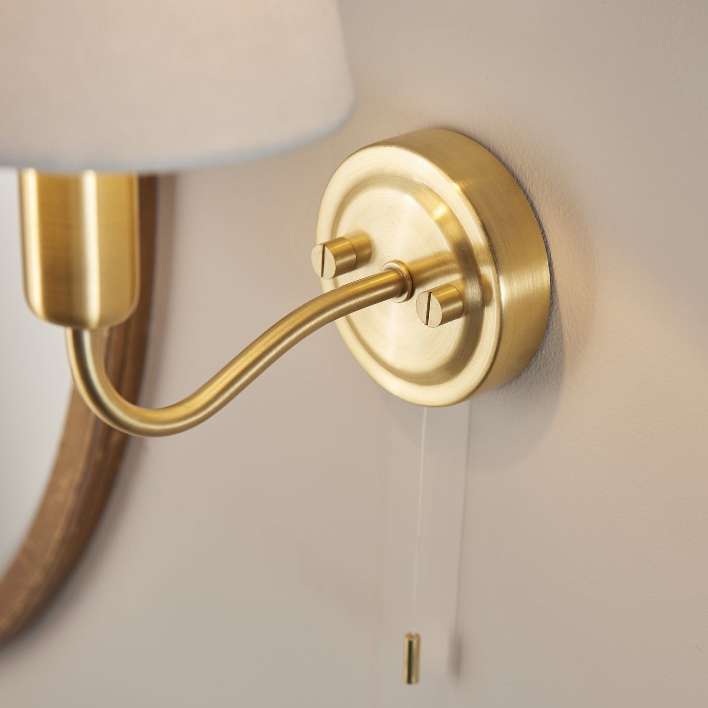 Conway 1 Light Wall Light IP44 Brushed Gold