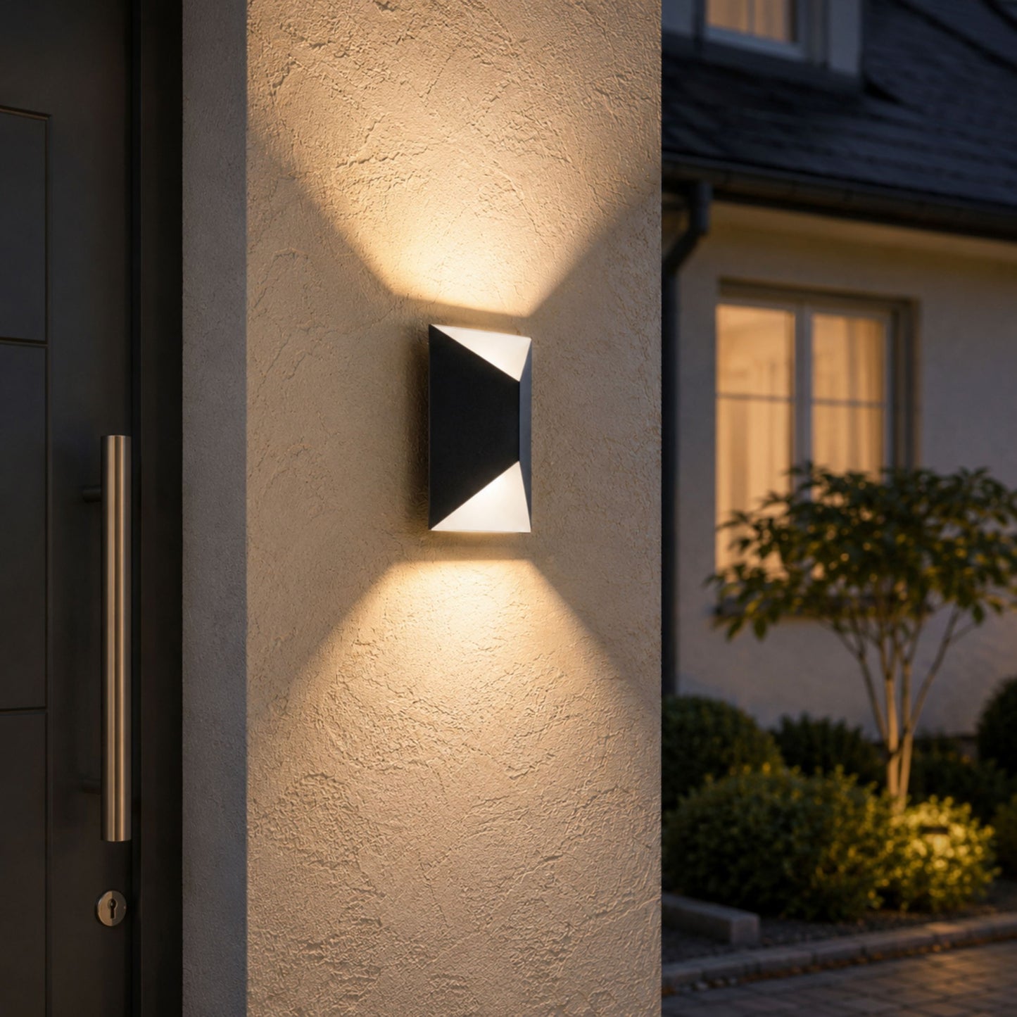 Predazzo 2-Light Grey LED Outdoor Wall Light