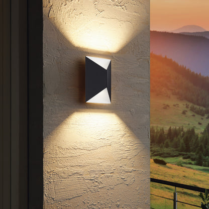 Predazzo 2-Light Grey LED Outdoor Wall Light