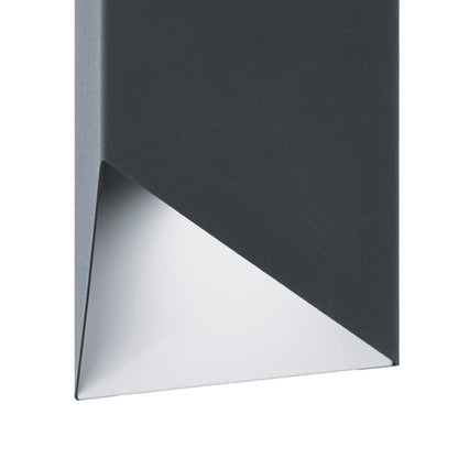 Predazzo 2-Light Grey LED Outdoor Wall Light