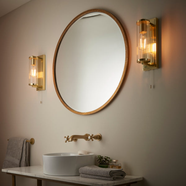 Avet Satin Brass IP44 Bathroom Wall Light