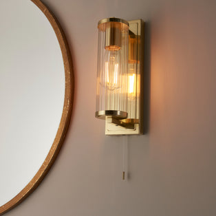 Avet Satin Brass IP44 Bathroom Wall Light