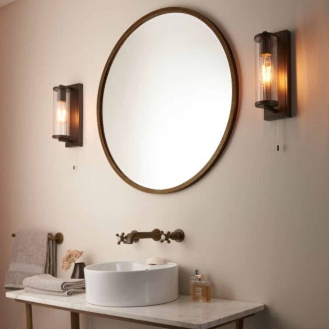 Avet Bronze IP44 Bathroom Wall Light