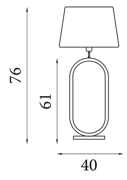 Modish Bronze Table Lamp
