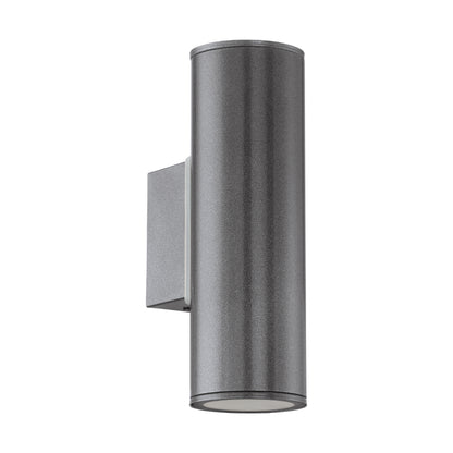 Riga 2-Light Grey LED Outdoor Wall Light