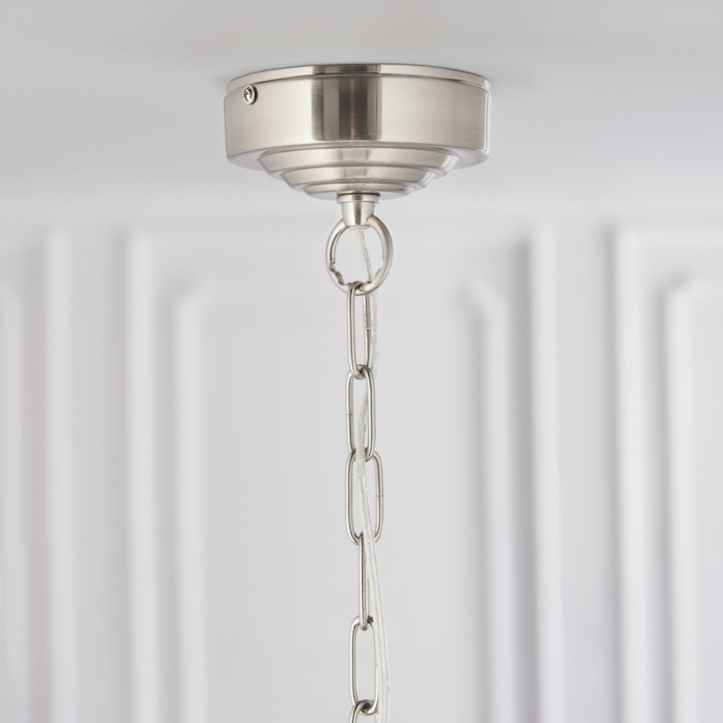 Highclere 6 Light Pendant Brushed Chrome