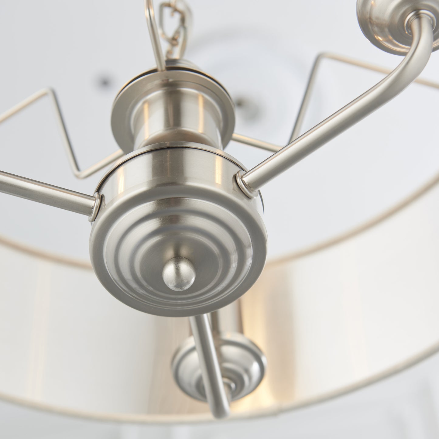 Highclere 3 Light Pendant Brushed Chrome