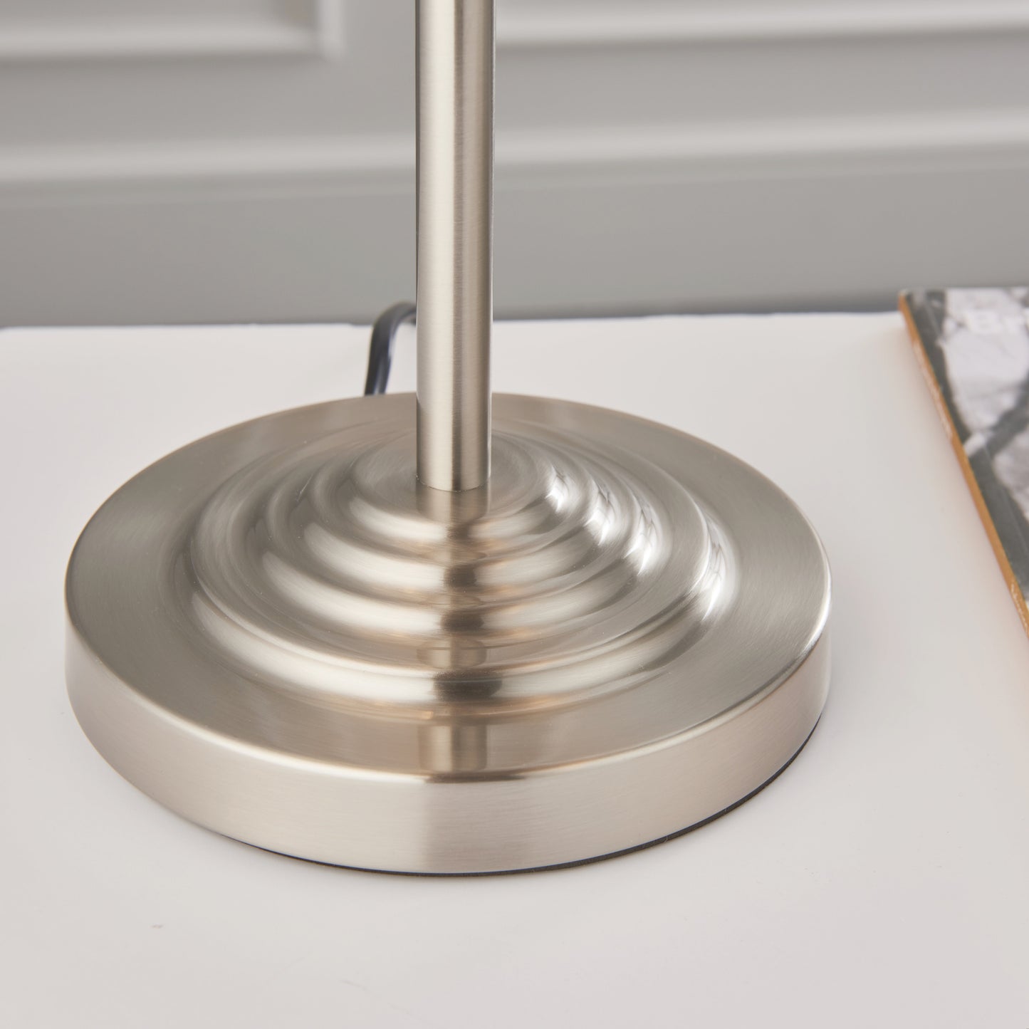 Highclere 3 Light Table Lamp Brushed Chrome