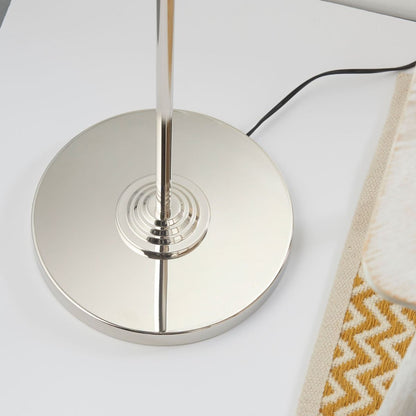 Highclere 3 Light Nickel & Charcoal Floor Lamp