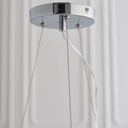 Malmesbury 6 Light Polished Chrome & Crystal Ceiling Pendant
