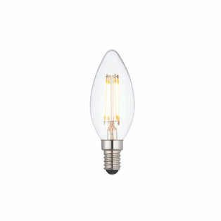 E14/SES 4w LED Candle Clear Warm White Dimmable Light Bulb
