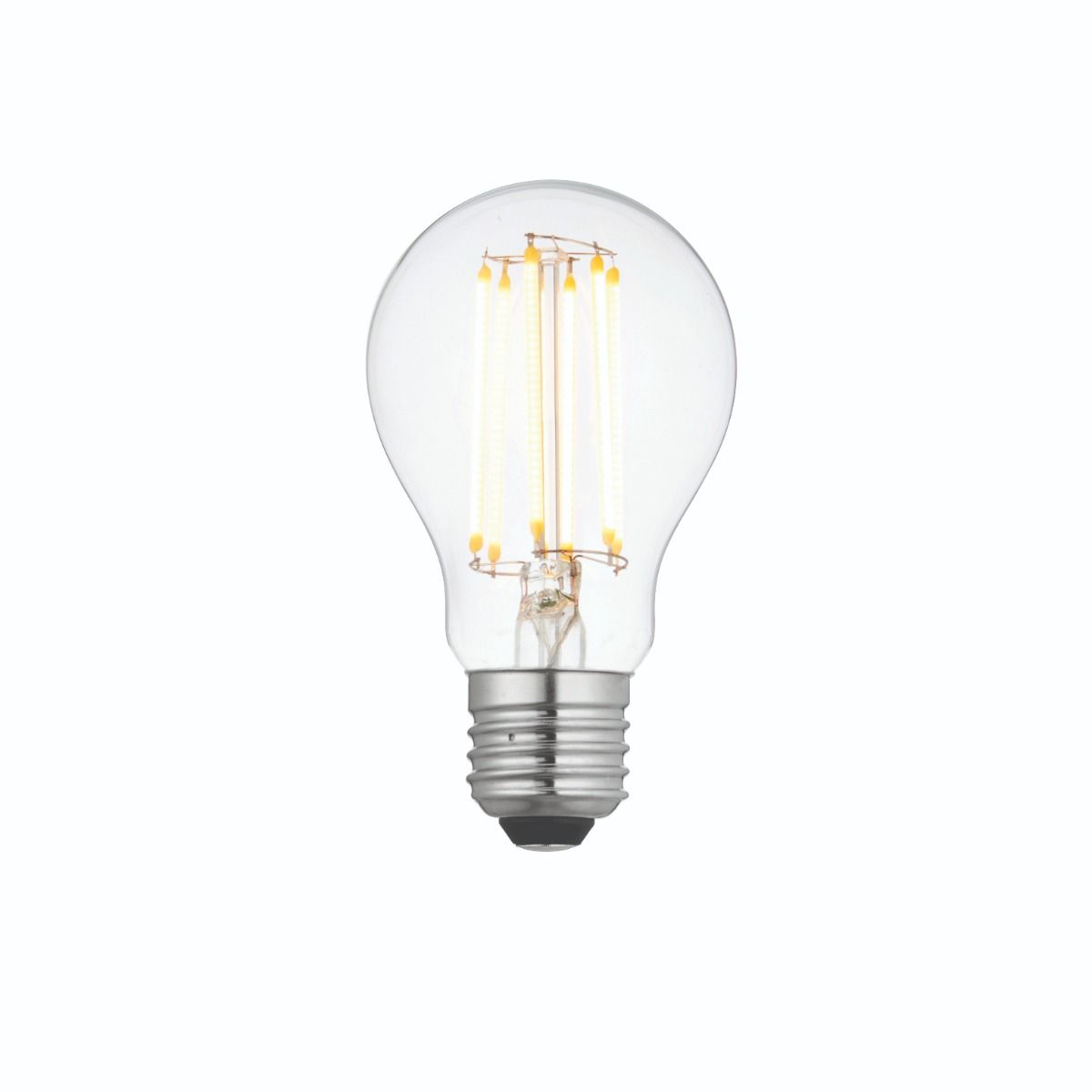 E27/ES 7w LED GLS Clear Warm White Dimmable Light Bulb