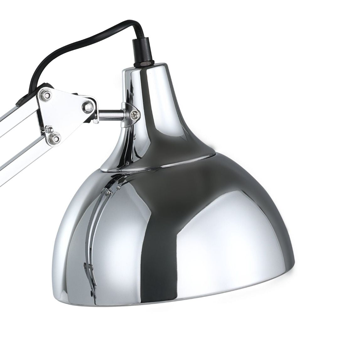 Borgillio Polished Chrome Desk Table Lamp