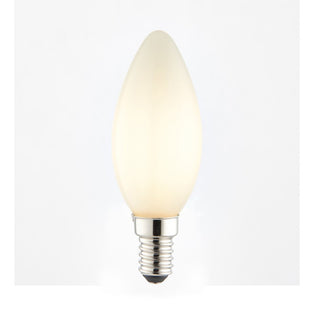 E14/SES 4w LED Candle Coated Cool White Dimmable Light Bulb