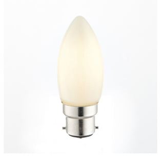 B22/BC 4w LED Candle Coated Cool White Dimmable Light Bulb
