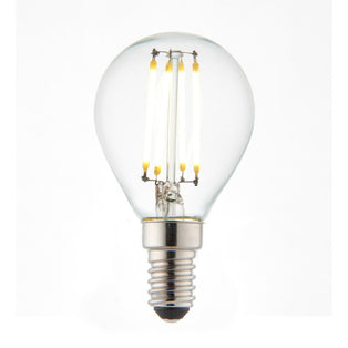 E14/SES 4w LED Golf Clear Cool White Dimmable Light Bulb