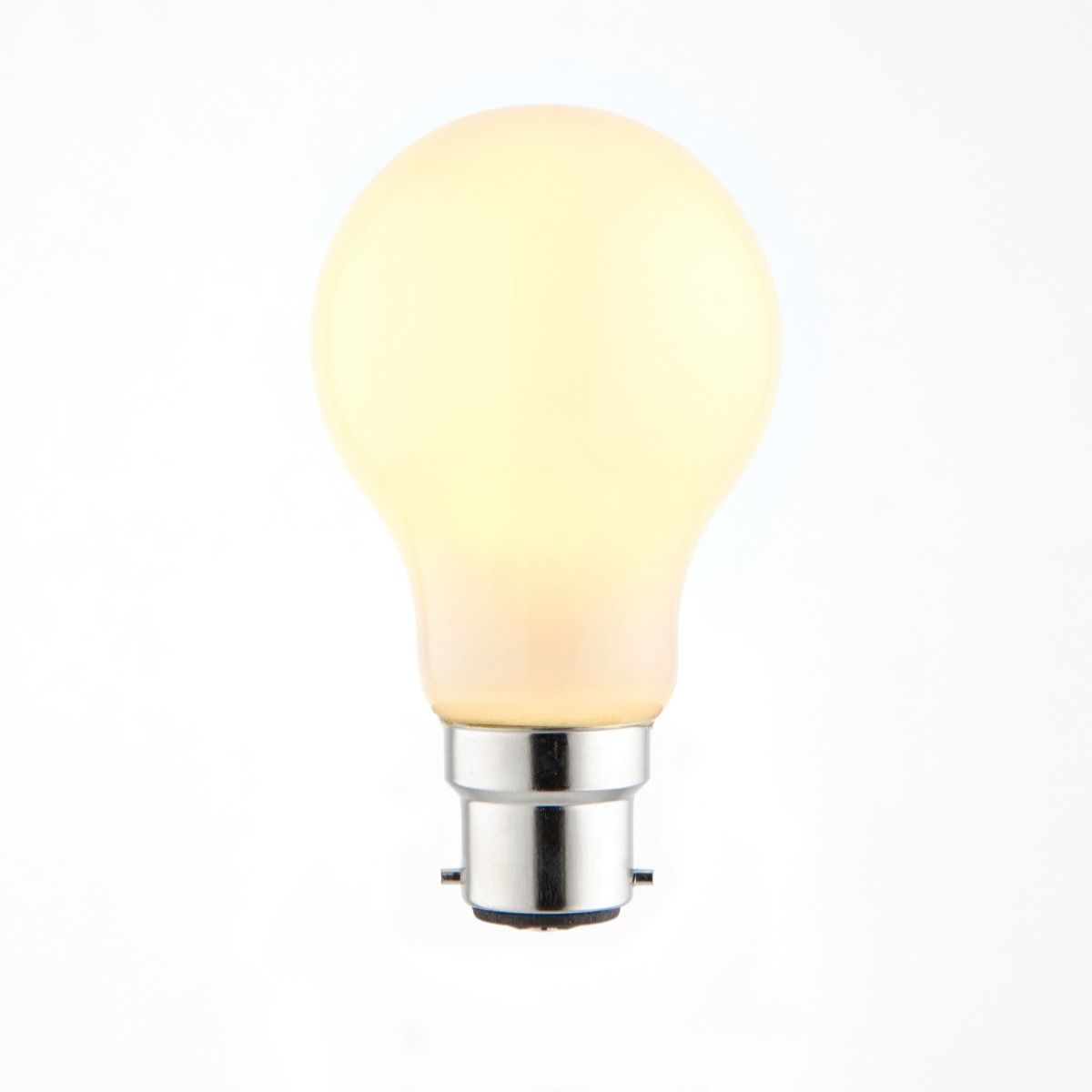 B22/BC 7w LED GLS Coated Warm White Dimmable Light Bulb