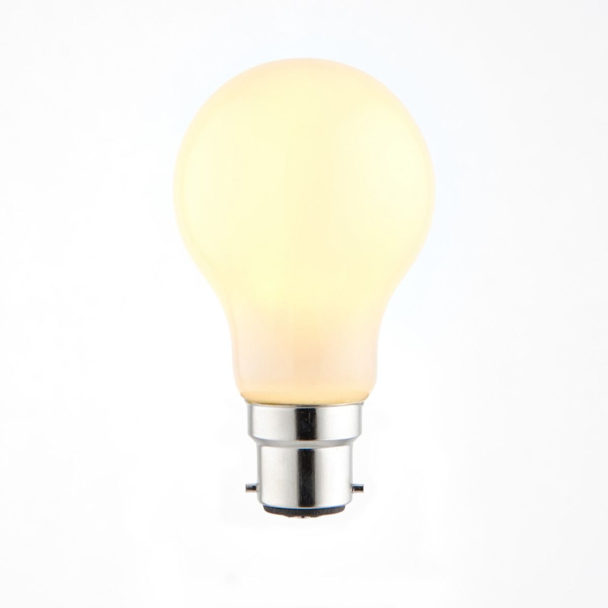 B22/BC 7w LED GLS Coated Warm White Dimmable Light Bulb